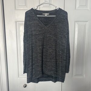 Larry Levine Charcoal Knit Top